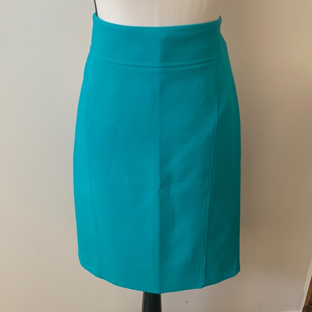 Anne Taylor Loft teal pencil skirt